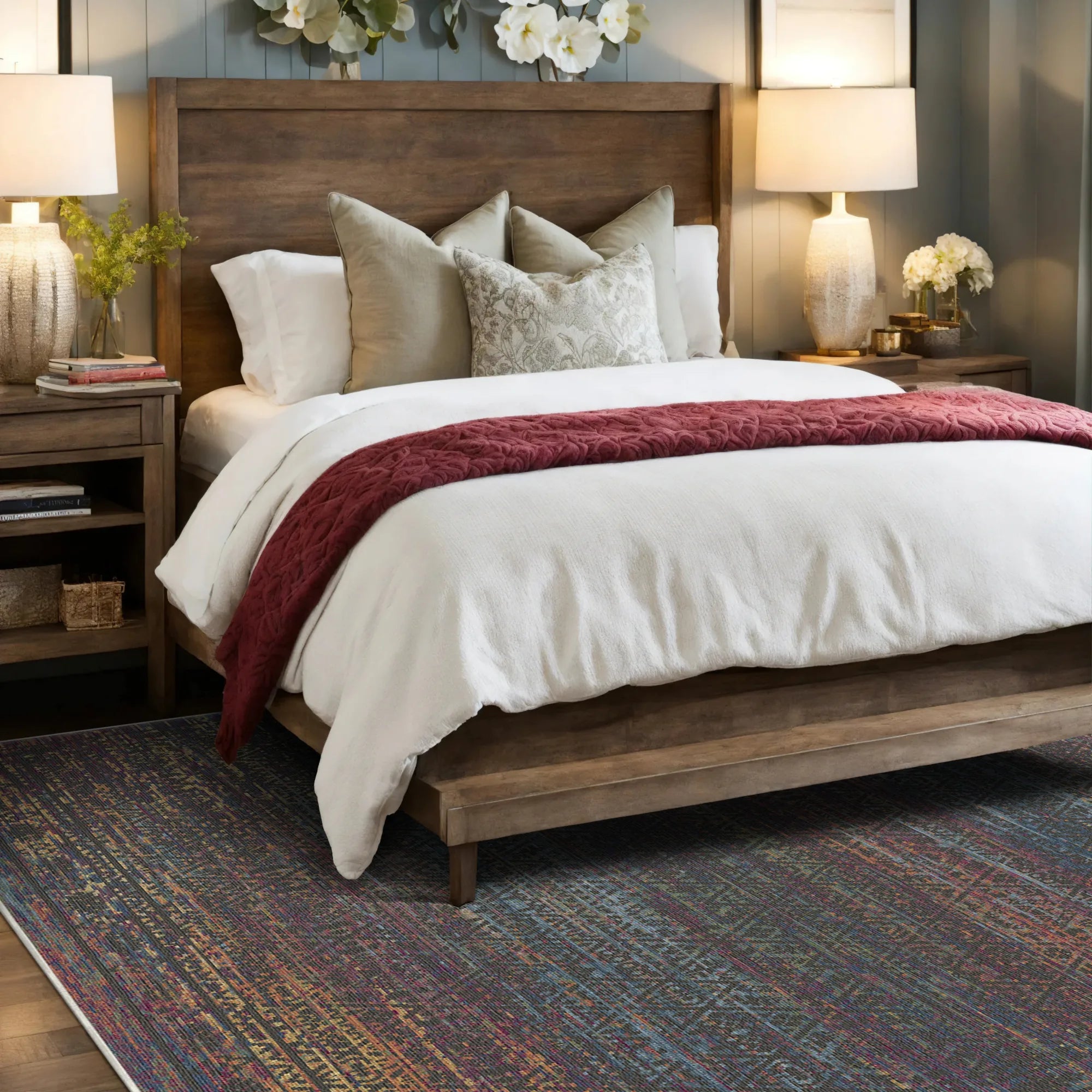 Twilight Cipher Geometric Rug