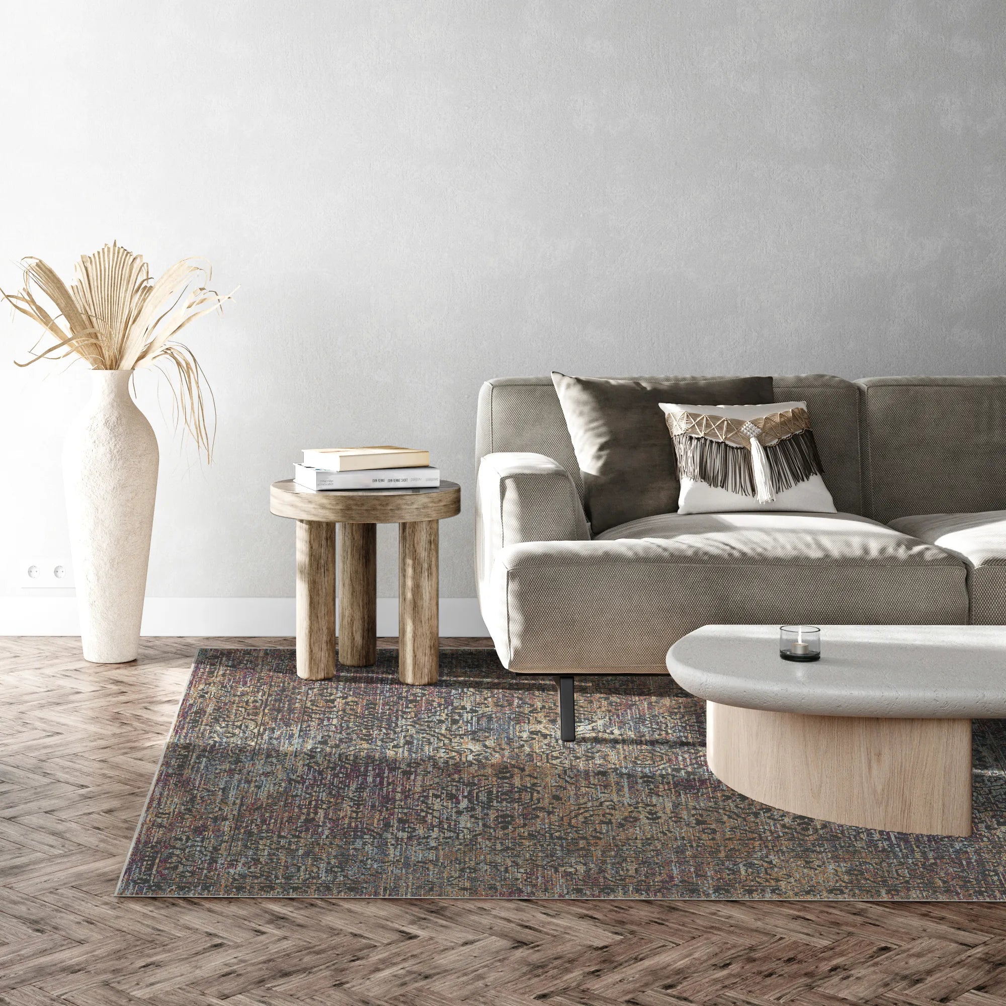 Obsidian Archive Floral Rug