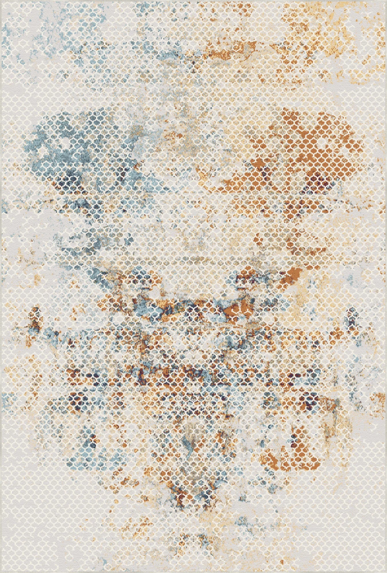 Luminous Lattice Abstract Rug