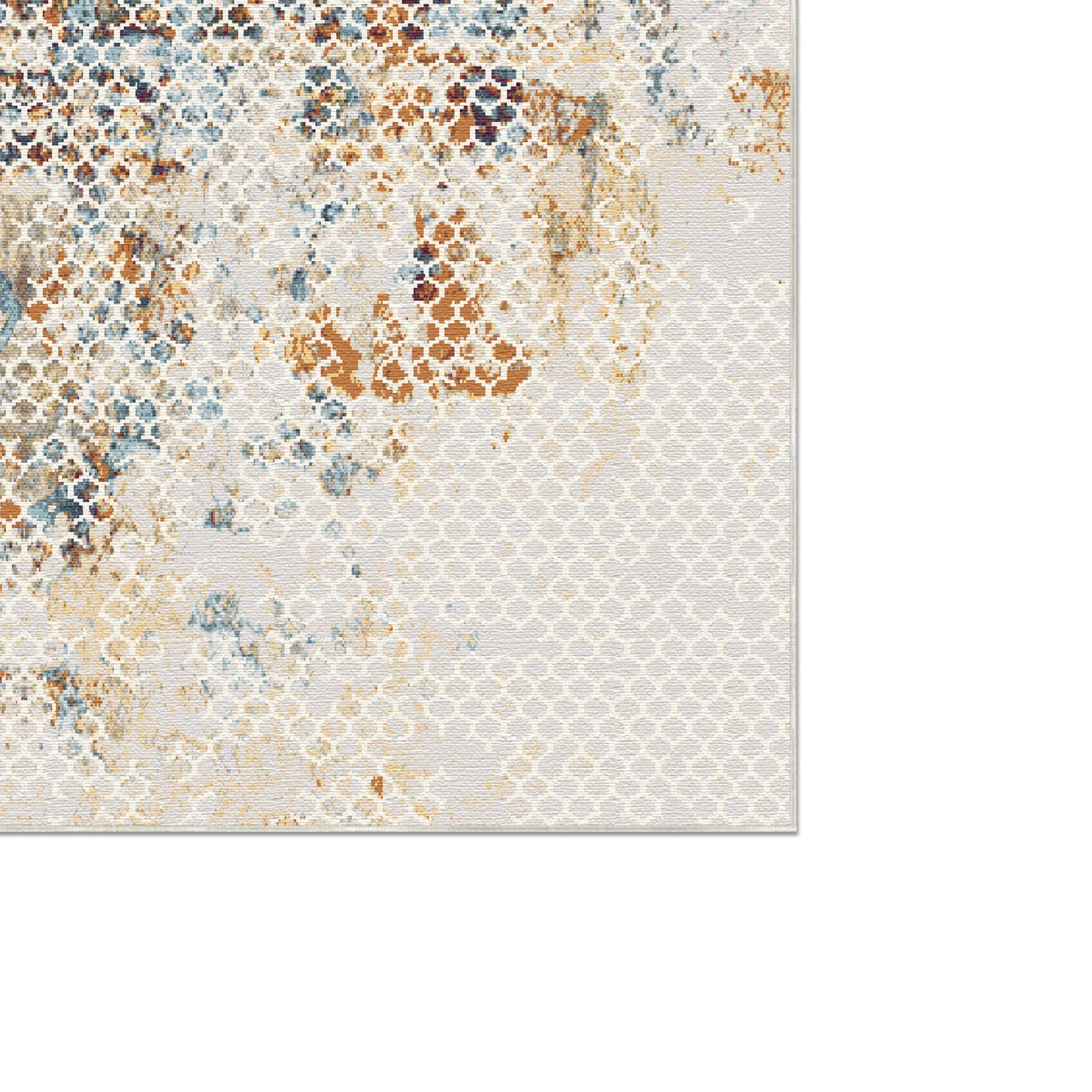 Luminous Lattice Abstract Rug