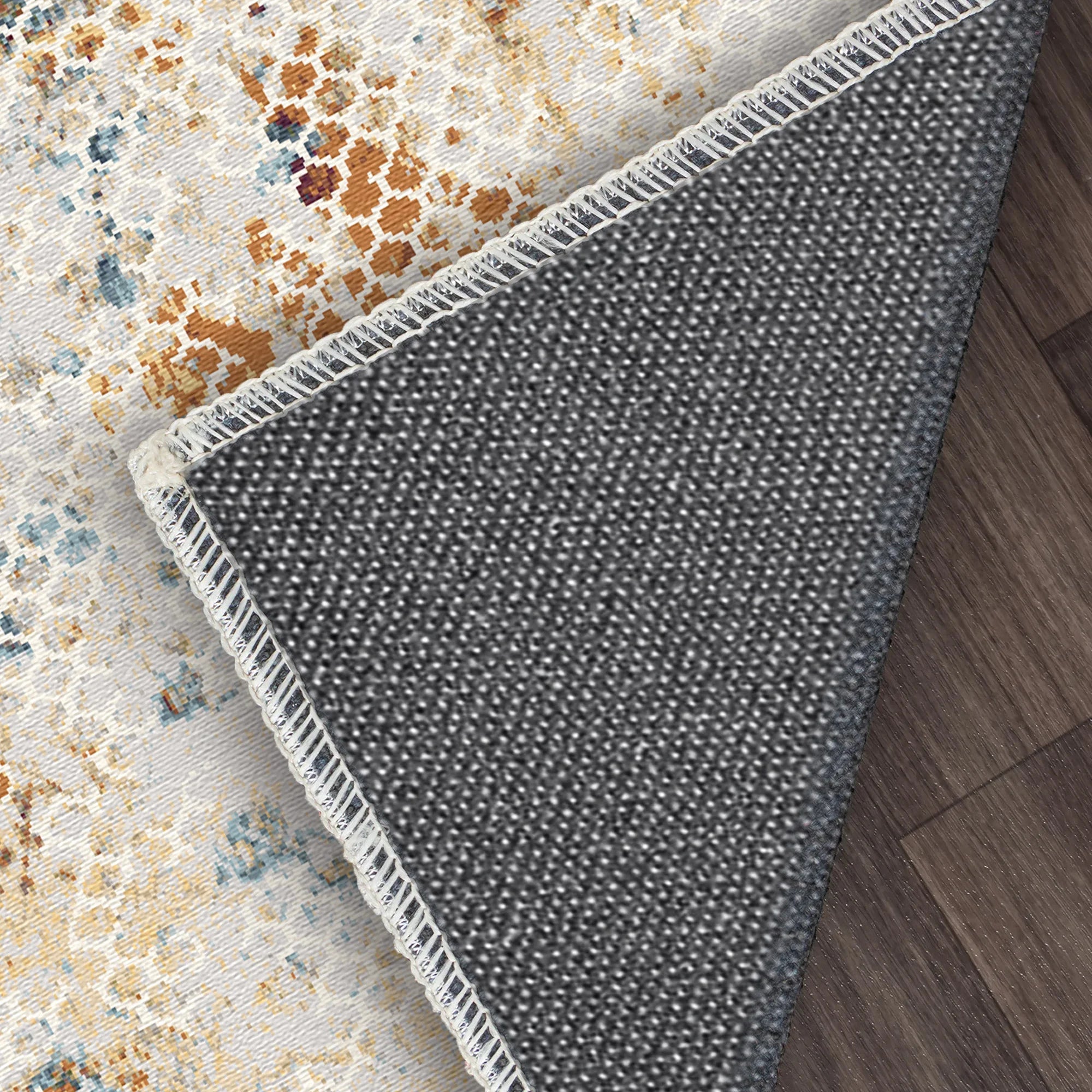 Luminous Lattice Abstract Rug