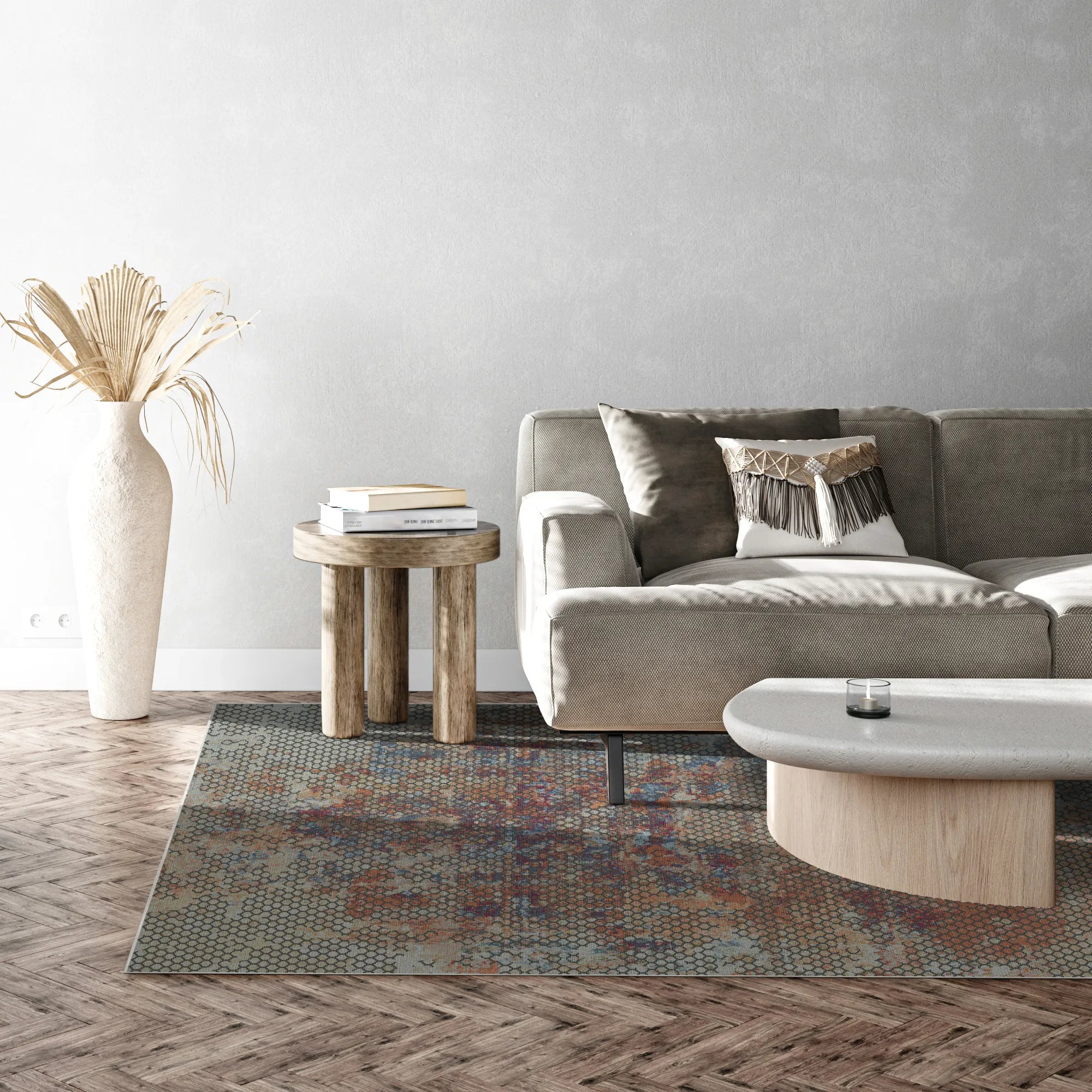 Nocturnal Ember Lattice Rug