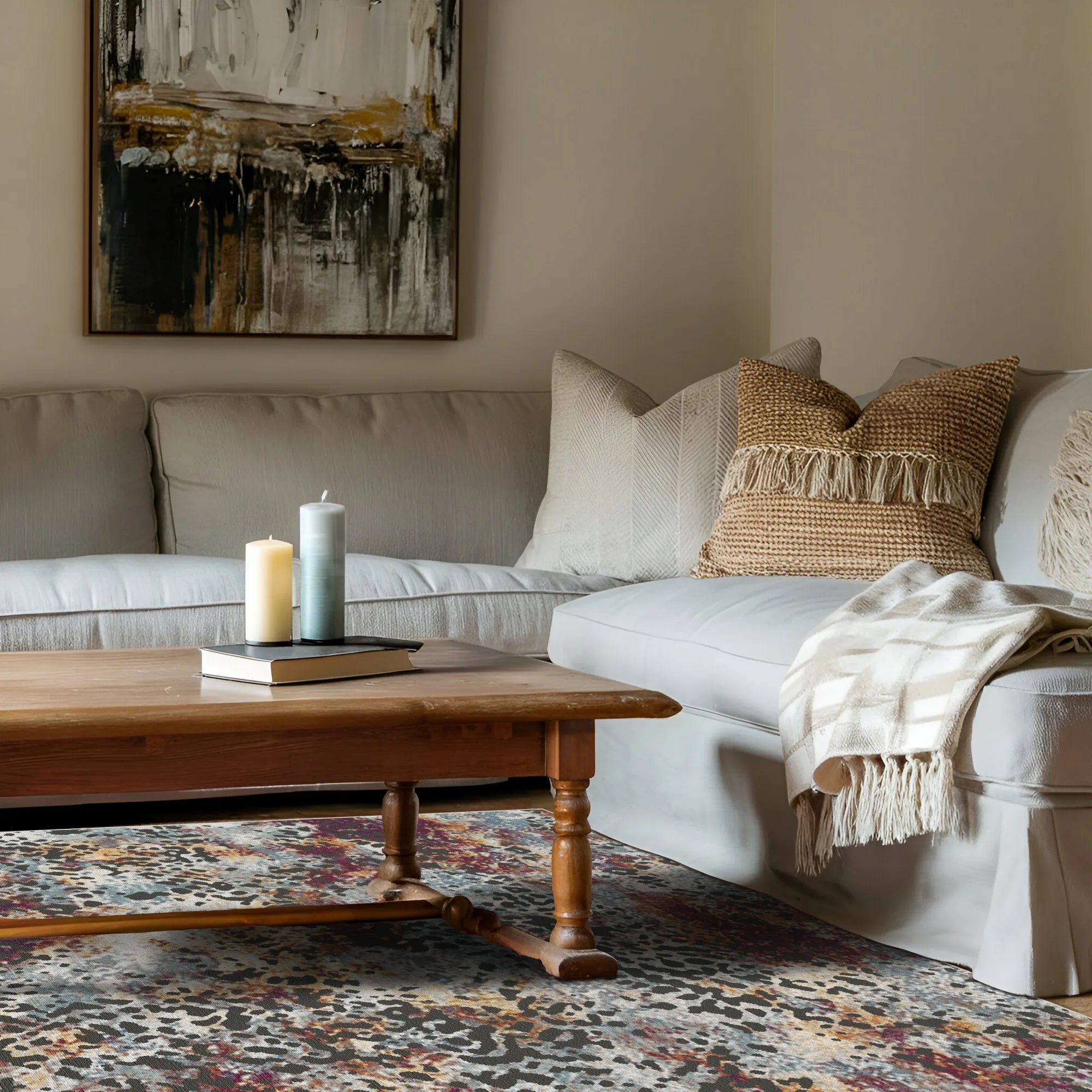 Dappled Solstice Abstract Rug