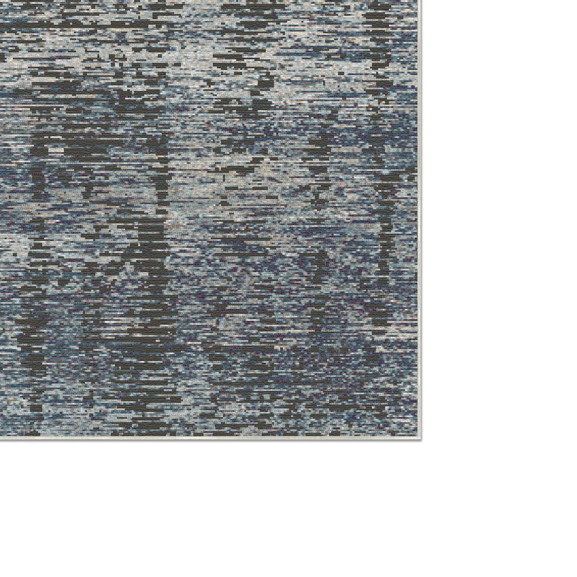 Midnight Horizon Abstract Rug