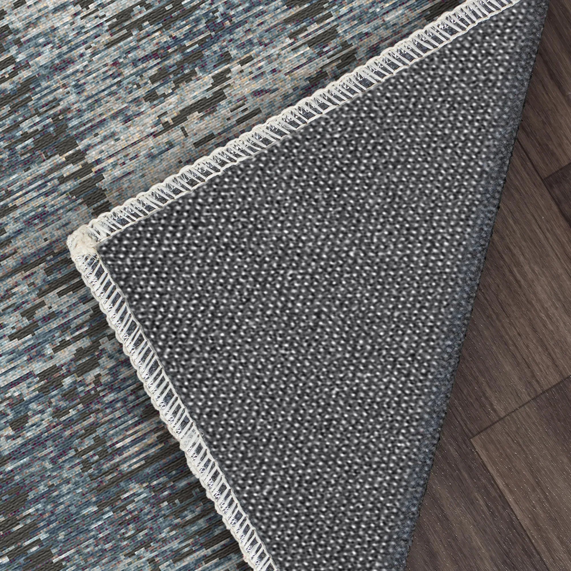 Midnight Horizon Abstract Rug