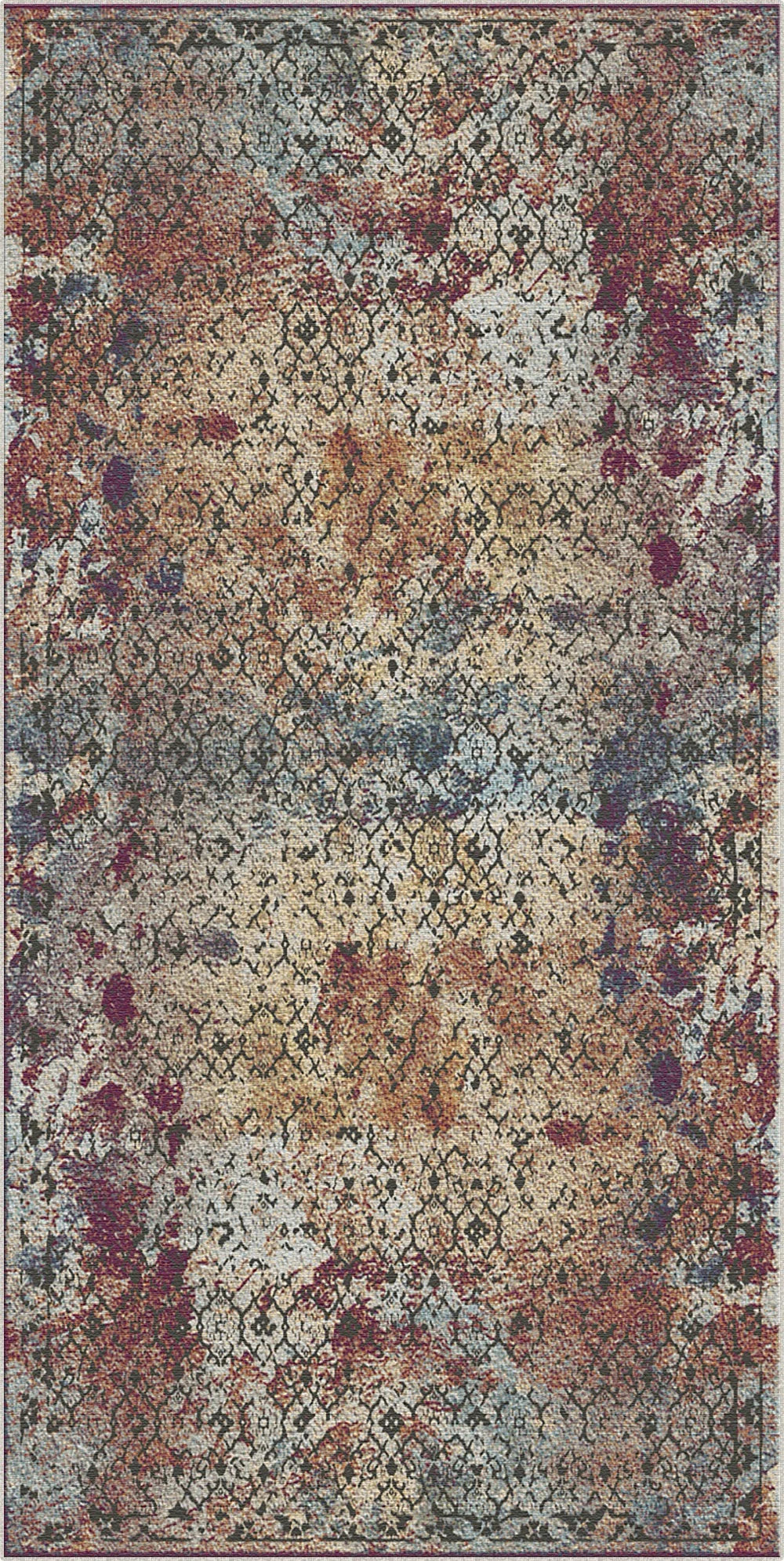 Tappeto Reticolo Calamaio Artigianale