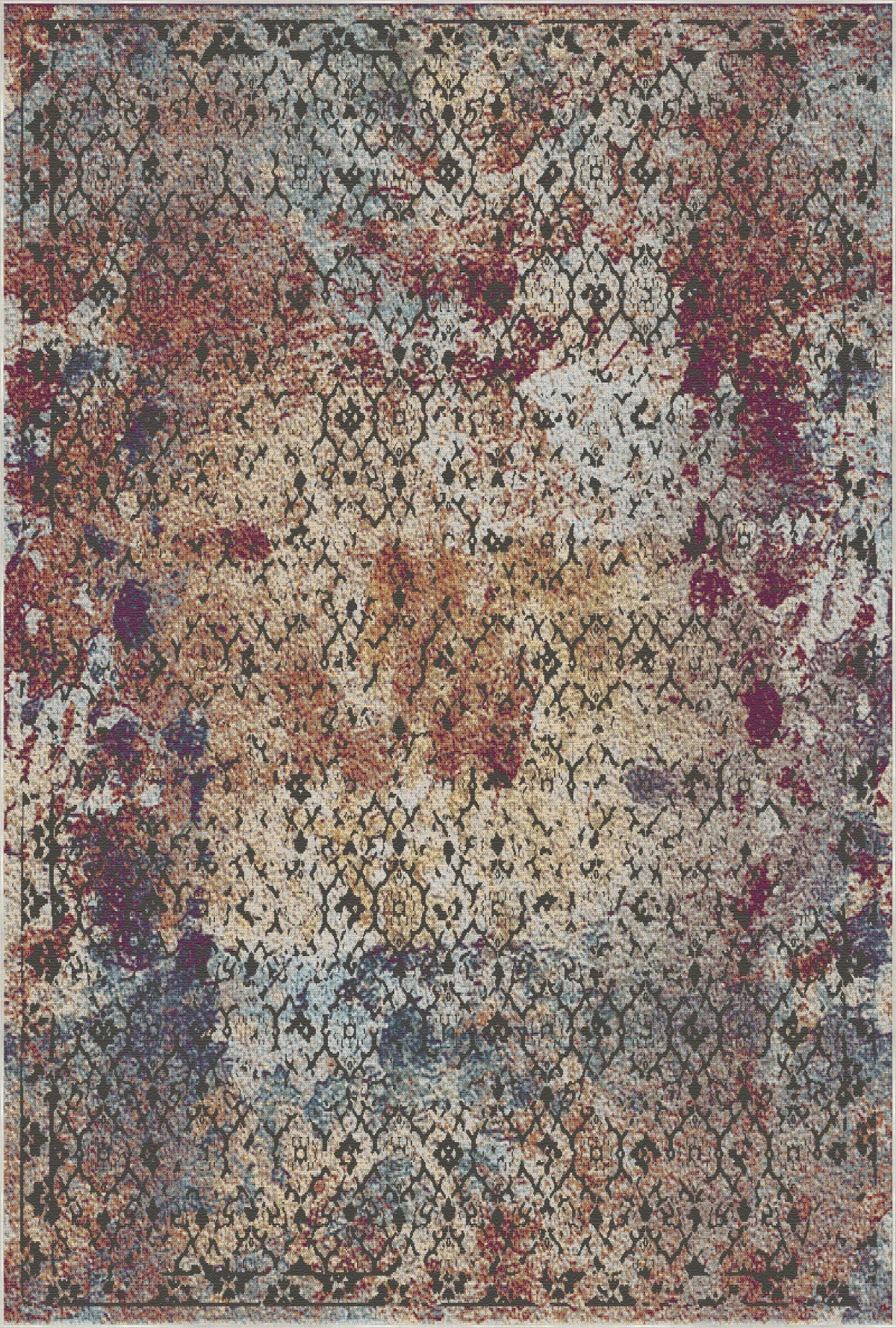 Artisan Inkwell Lattice Rug