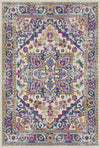 Sapphire Orchid Vintage Washable Rug Violet / Purple