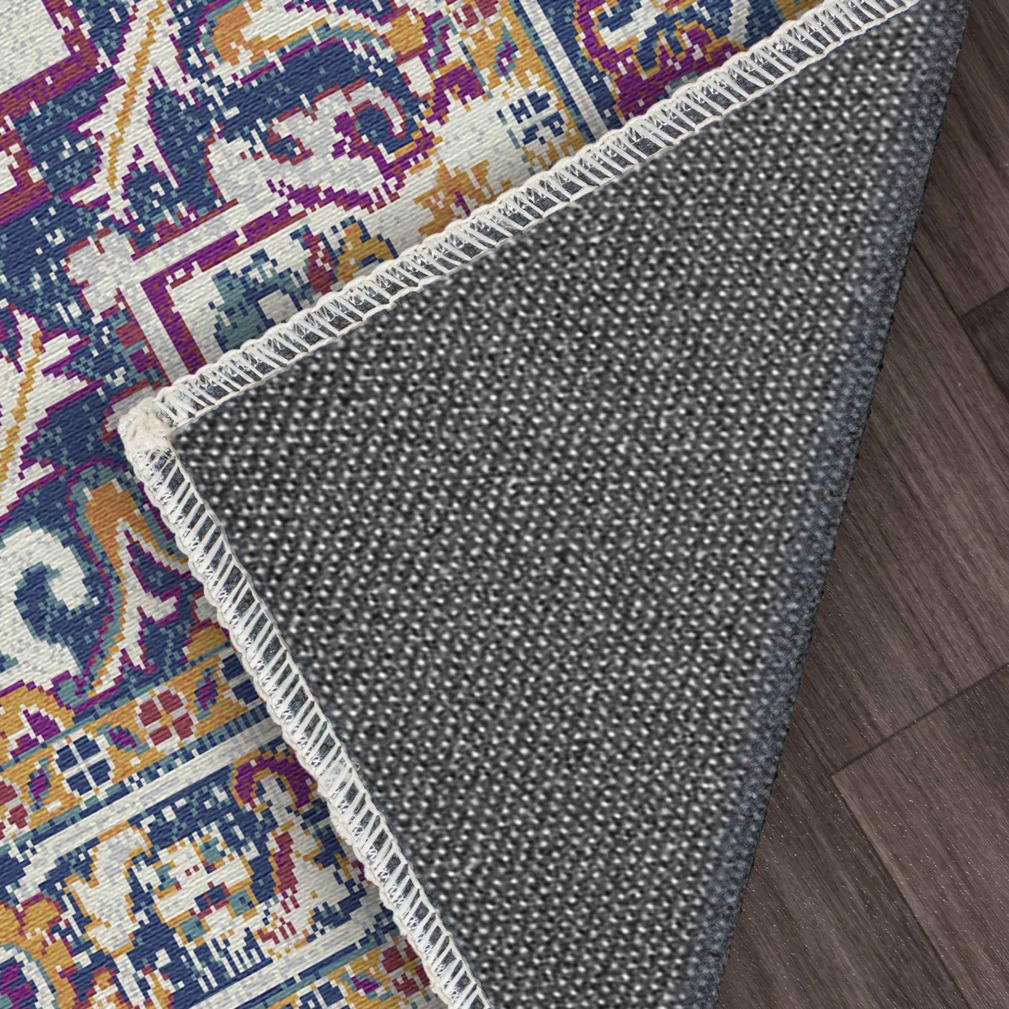 Sapphire Orchid Vintage Washable Rug