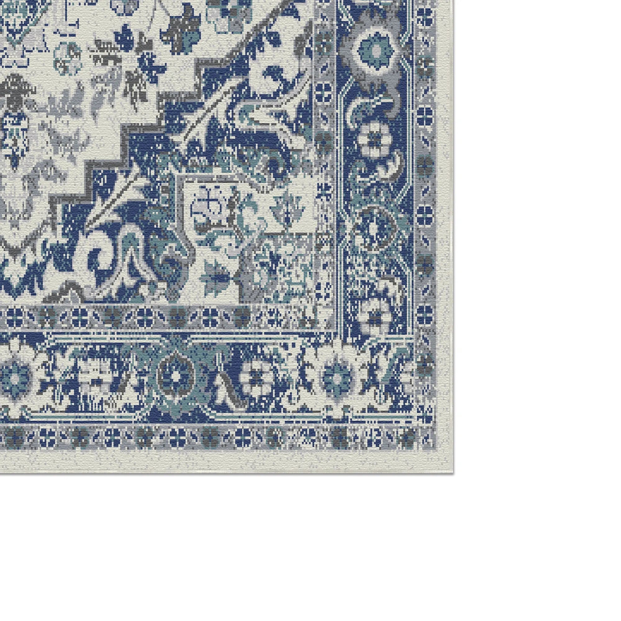 Caspian Indigo Vintage Washable Rug