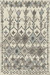 Tulum Ivory Tribal Washable Rug Taupe
