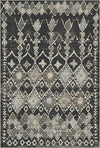 Mayan Night Tribal Washable Rug Anthracite