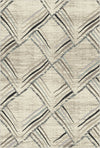 Aspen Sketch Geometric Washable Rug Cream