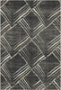 Graphite Sketch Geometric Washable Rug 