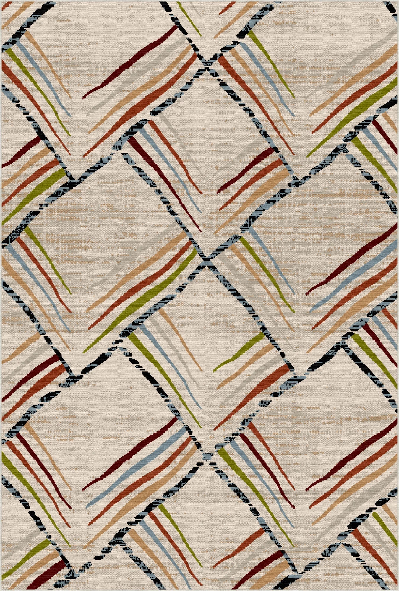 Sierra Sketch Geometric Washable Rug
