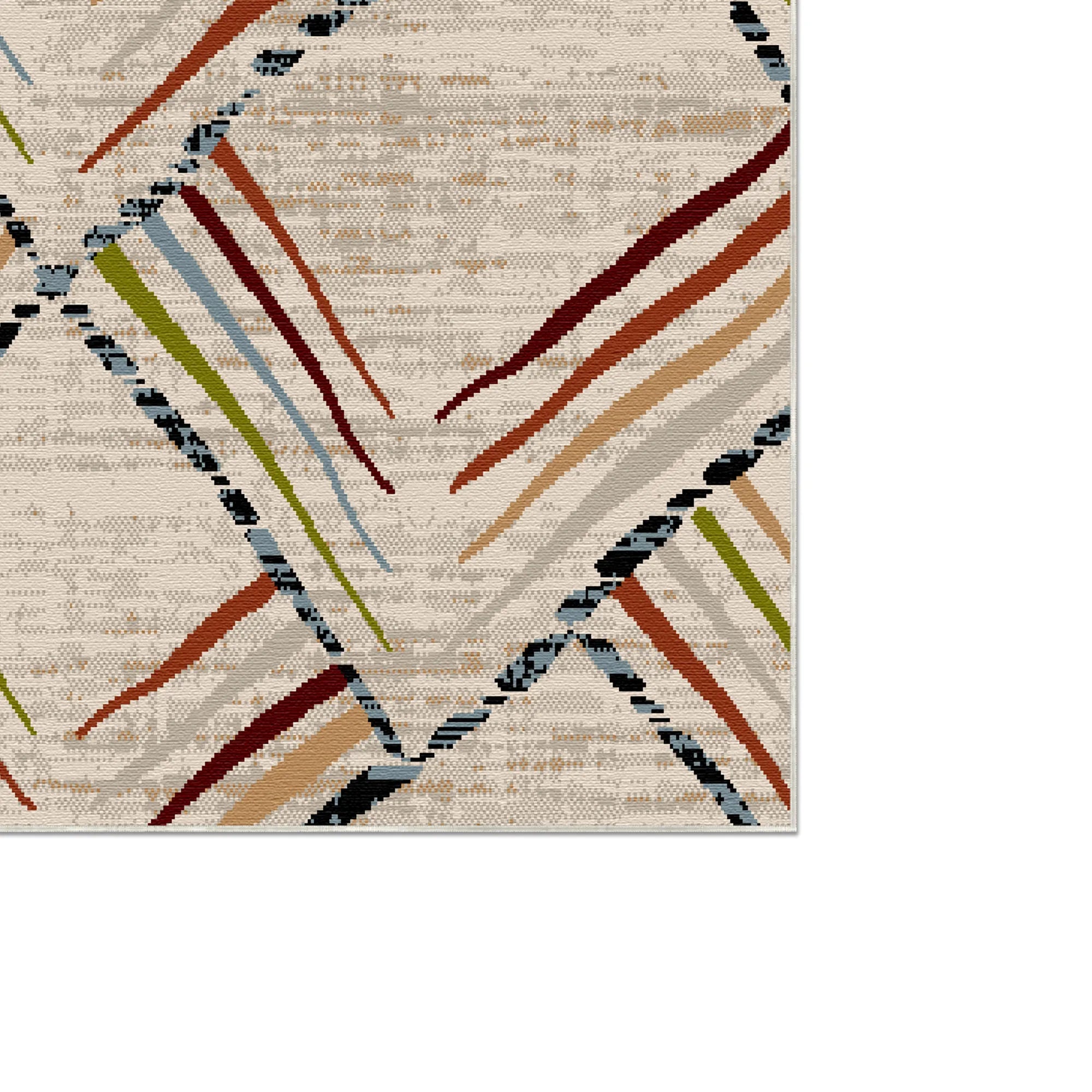 Sierra Sketch Geometric Washable Rug