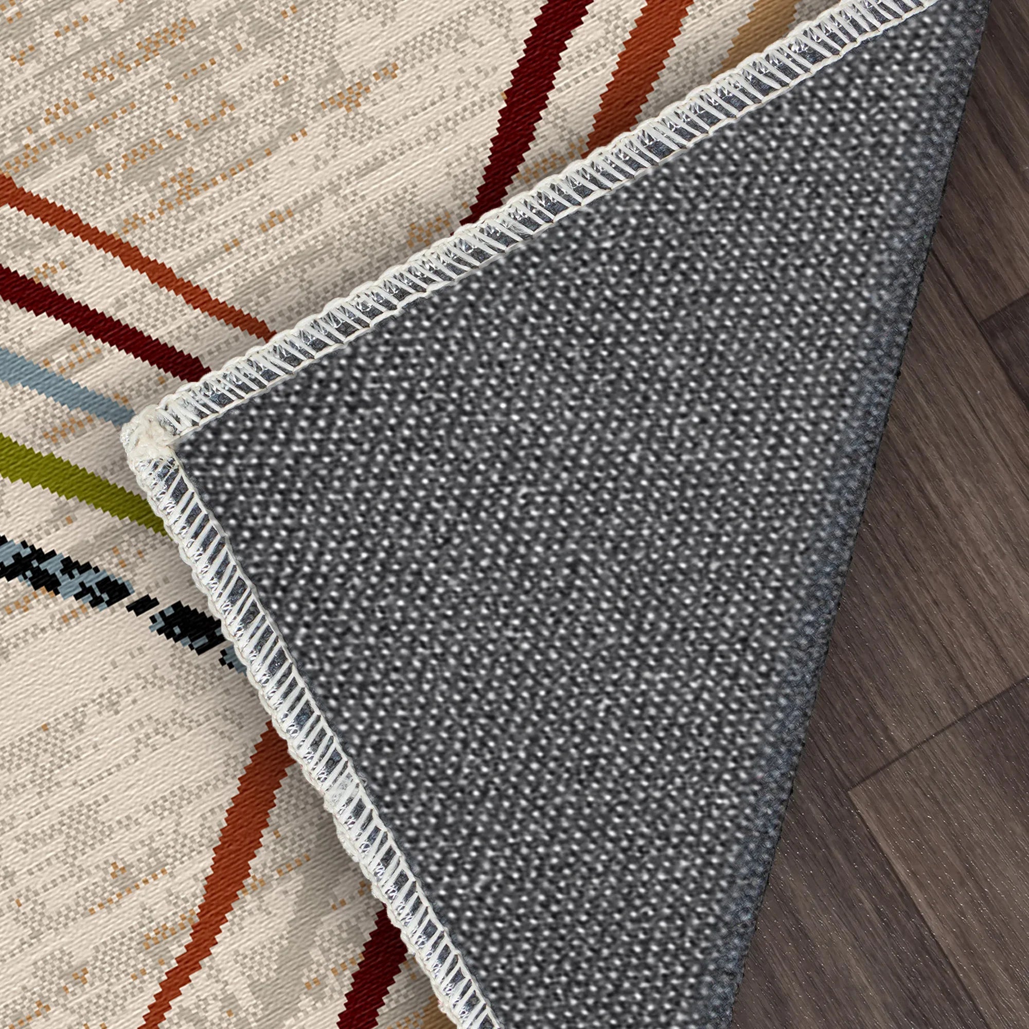 Sierra Sketch Geometric Washable Rug