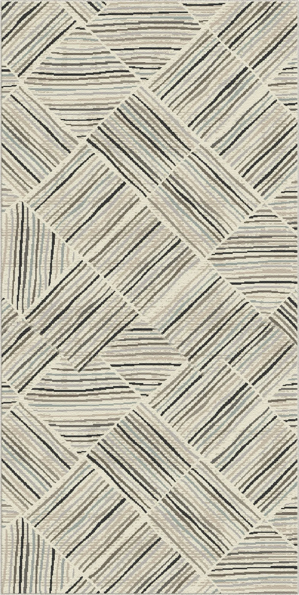 Tappeto Geometrico Lineare Lavabile Oslo