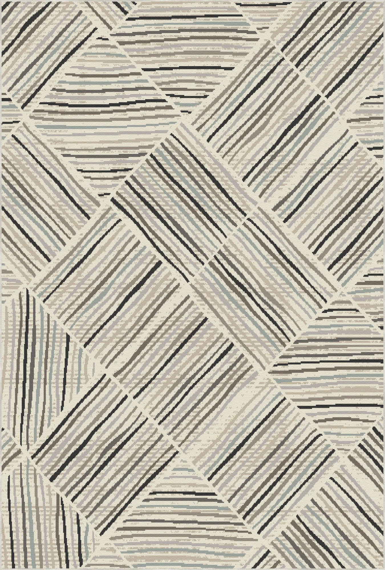 Oslo Linear Geometric Washable Rug