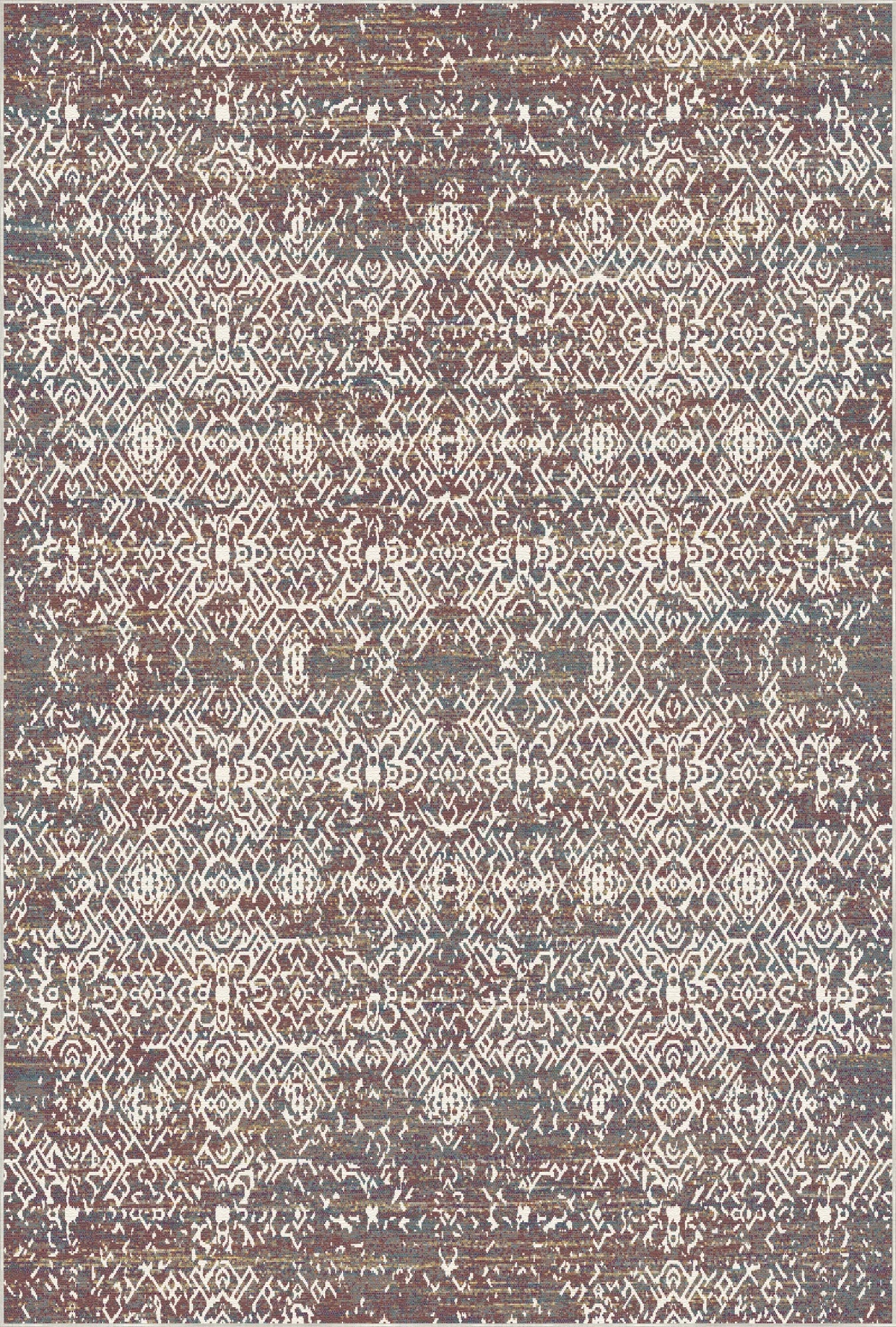 Alabaster Oracle Erased Tribal Rug