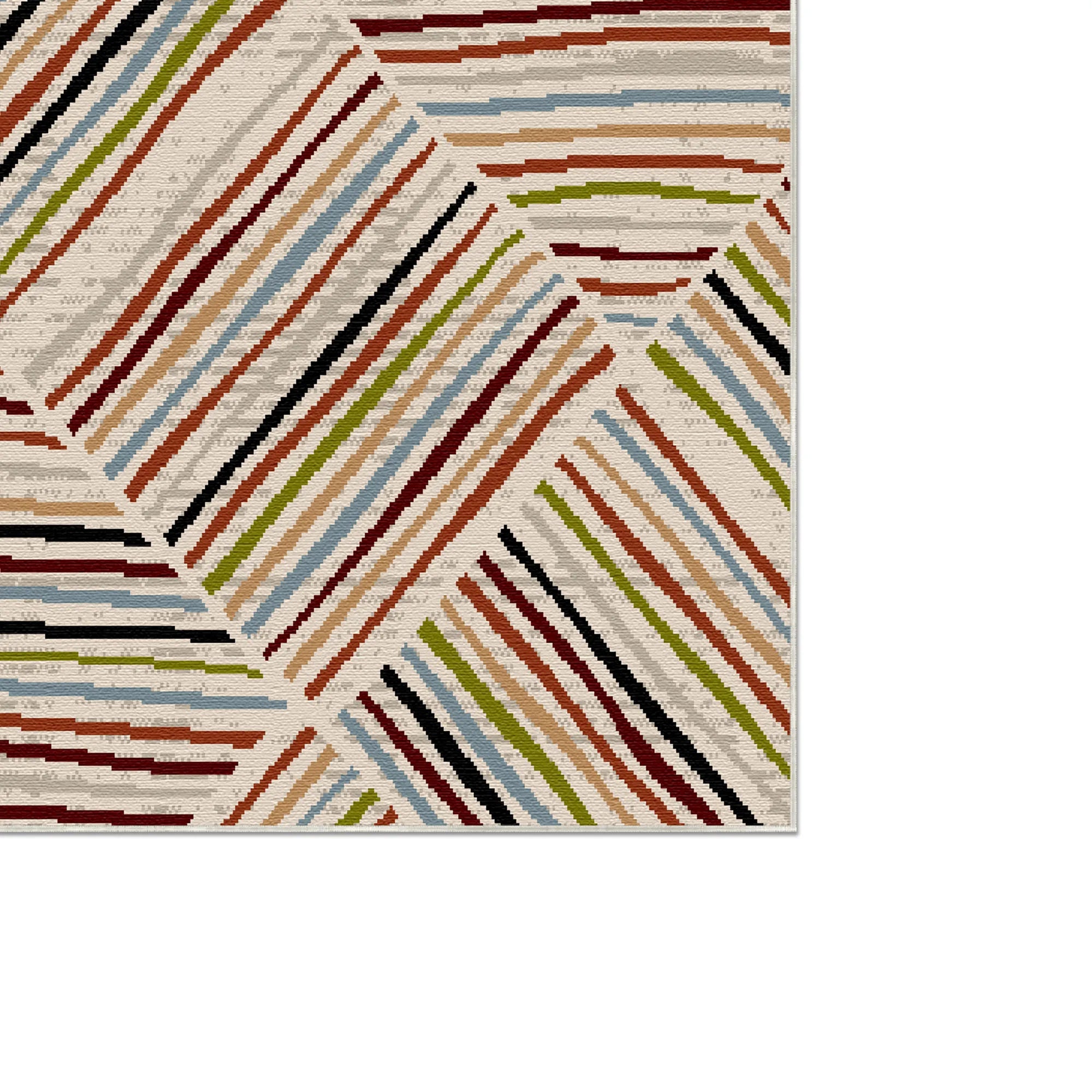 Copenhagen Color Linear Washable Rug
