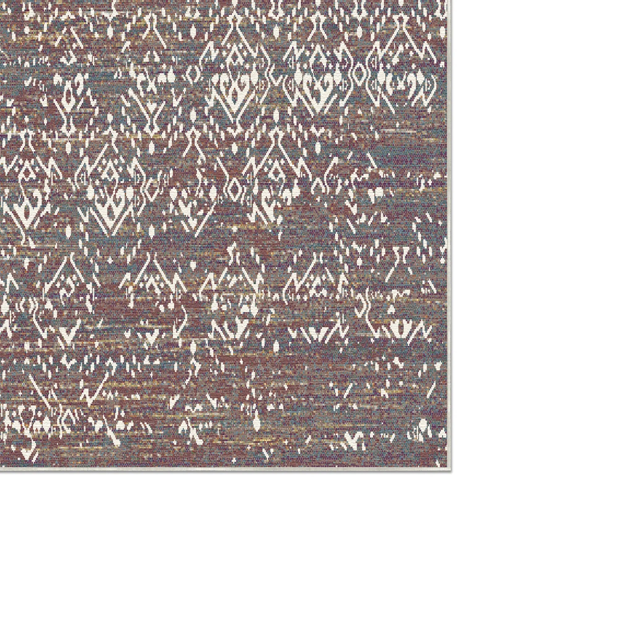 Crimson Relic Erased Tribal Rug