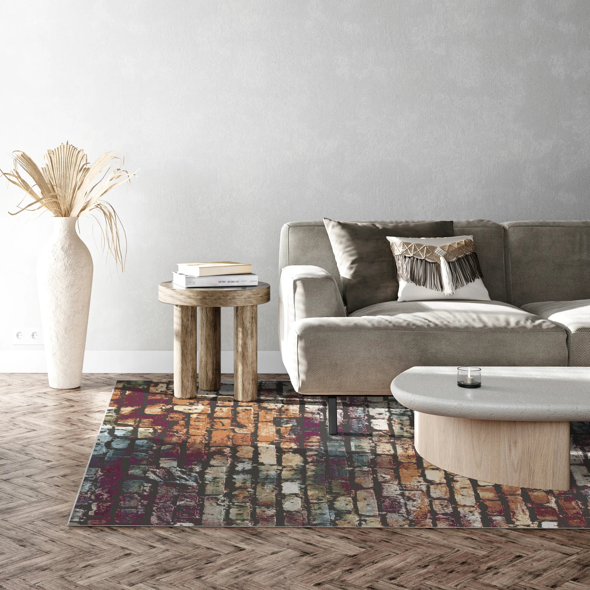 Urban Relic Masonry Abstract Rug