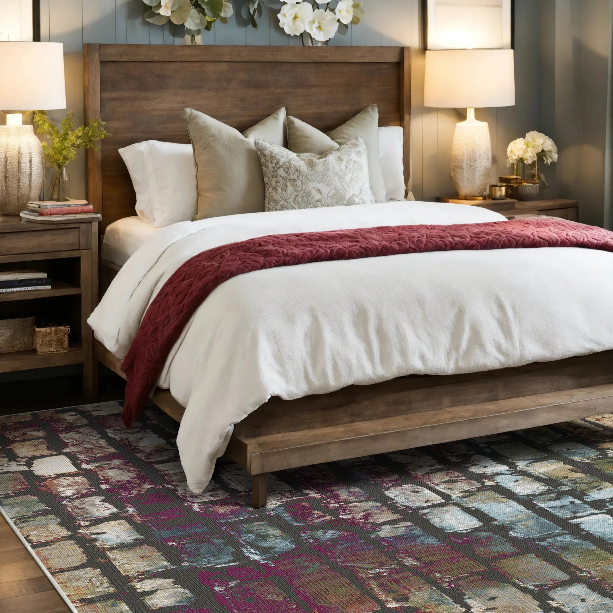 Urban Relic Masonry Abstract Rug