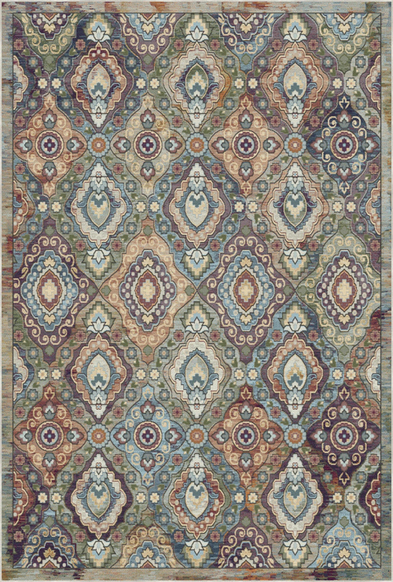 Prism Lattice Floral Rug