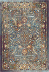 Azure Echo Antique Floral Rug Multi