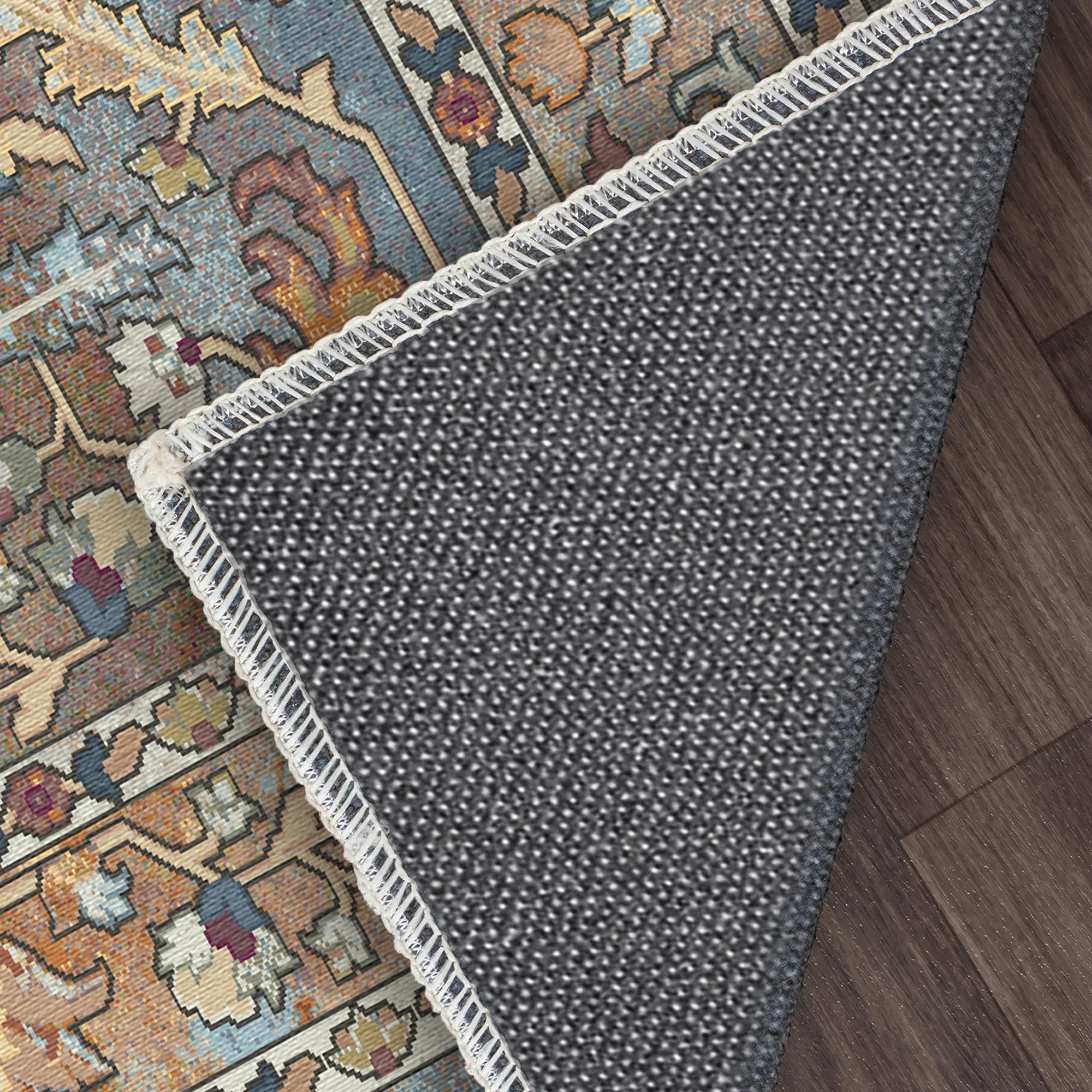 Azure Echo Antique Floral Rug