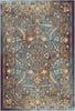 Azure Echo Antique Floral Rug 