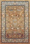 Amber Echo Antique Floral Rug Orange