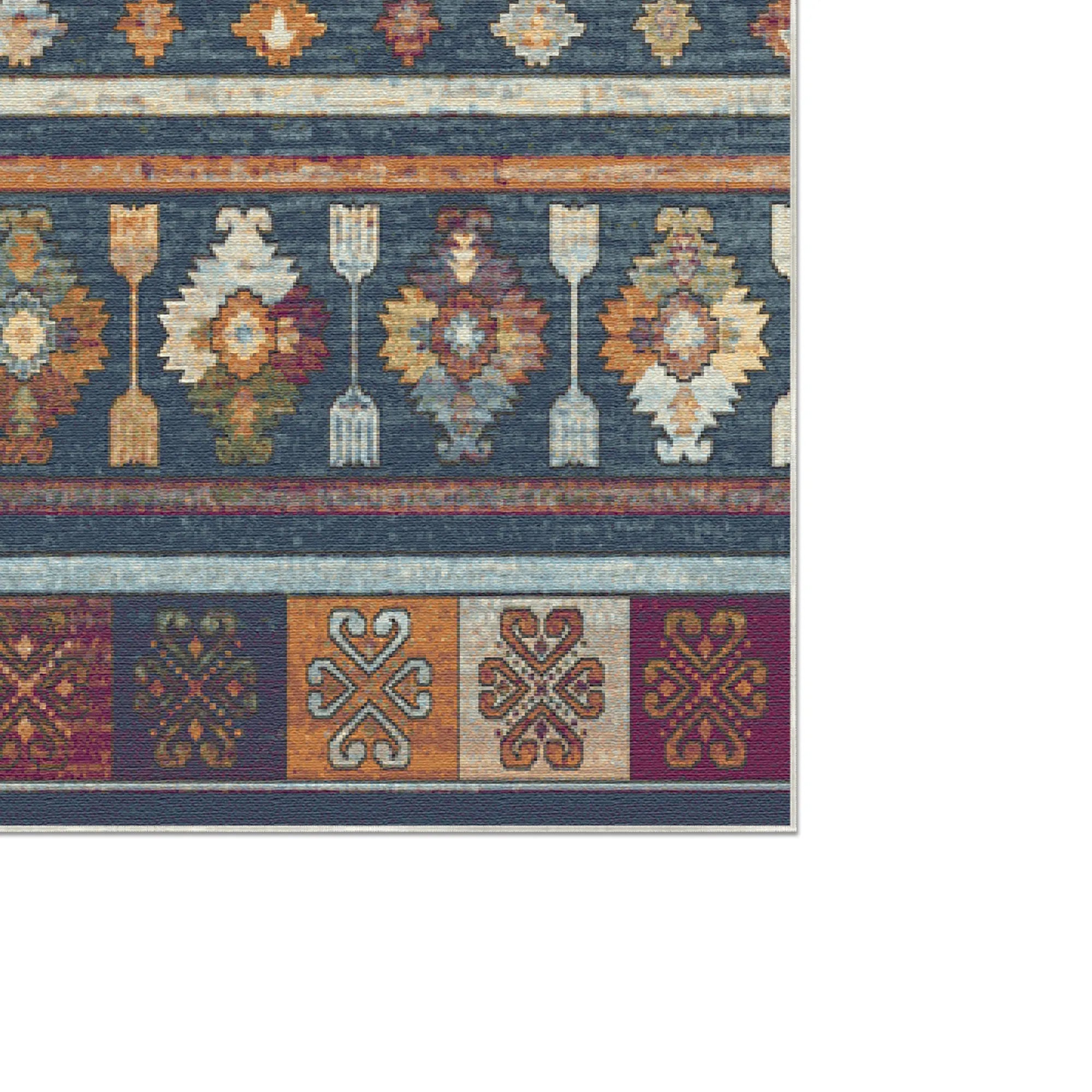 Nomadic Narrative Striped Rug