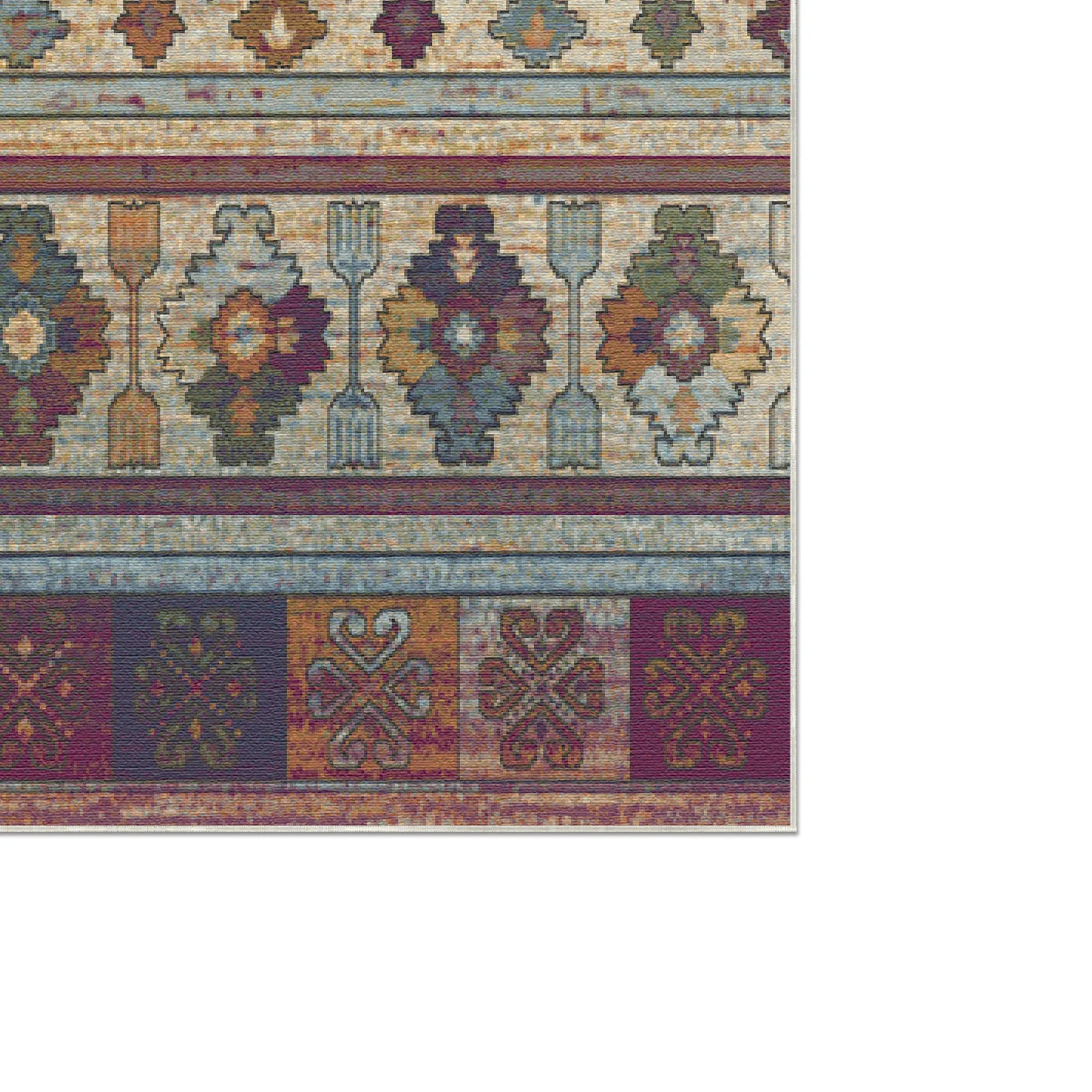 Magenta Narrative Striped Rug