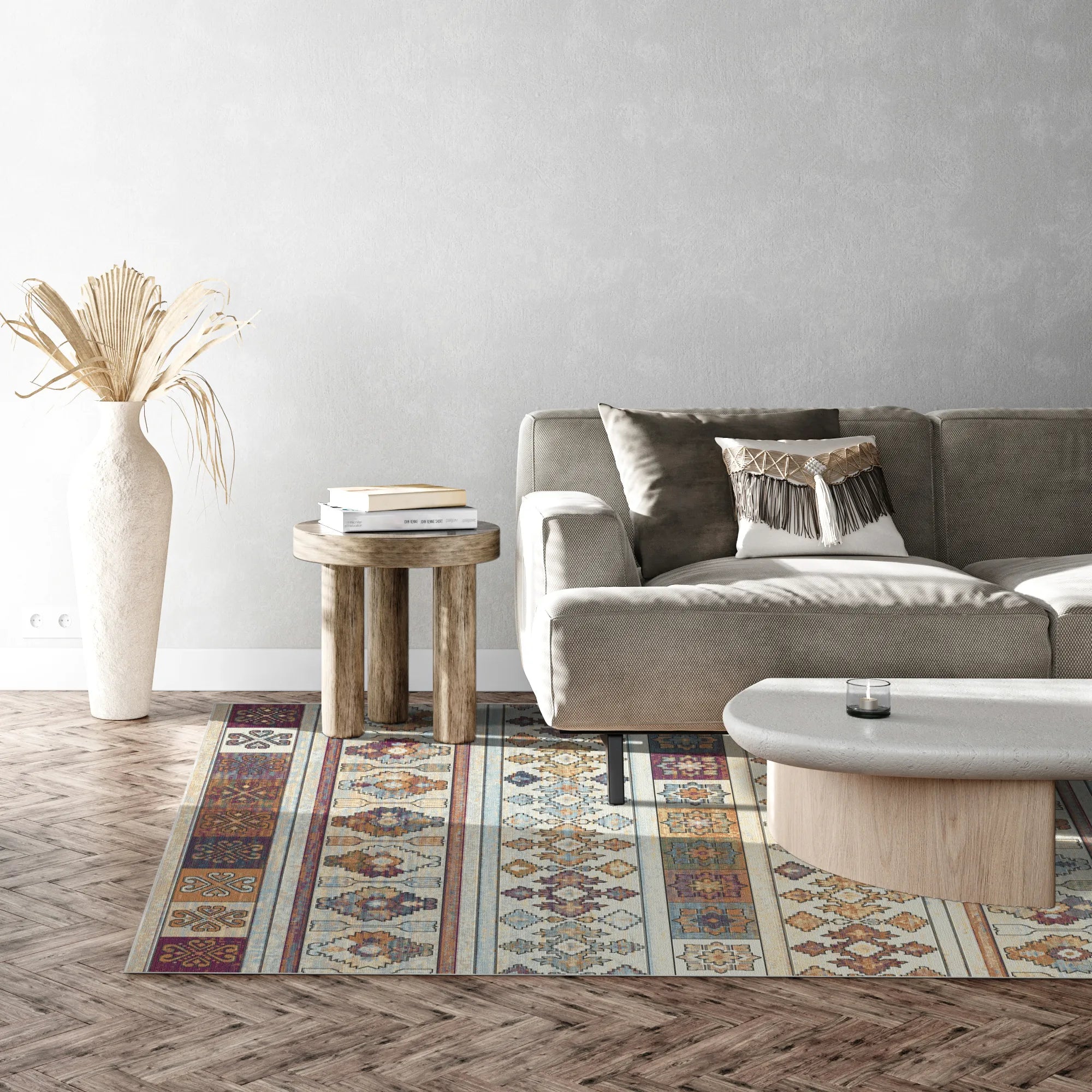 Luminous Narrative Striped Rug