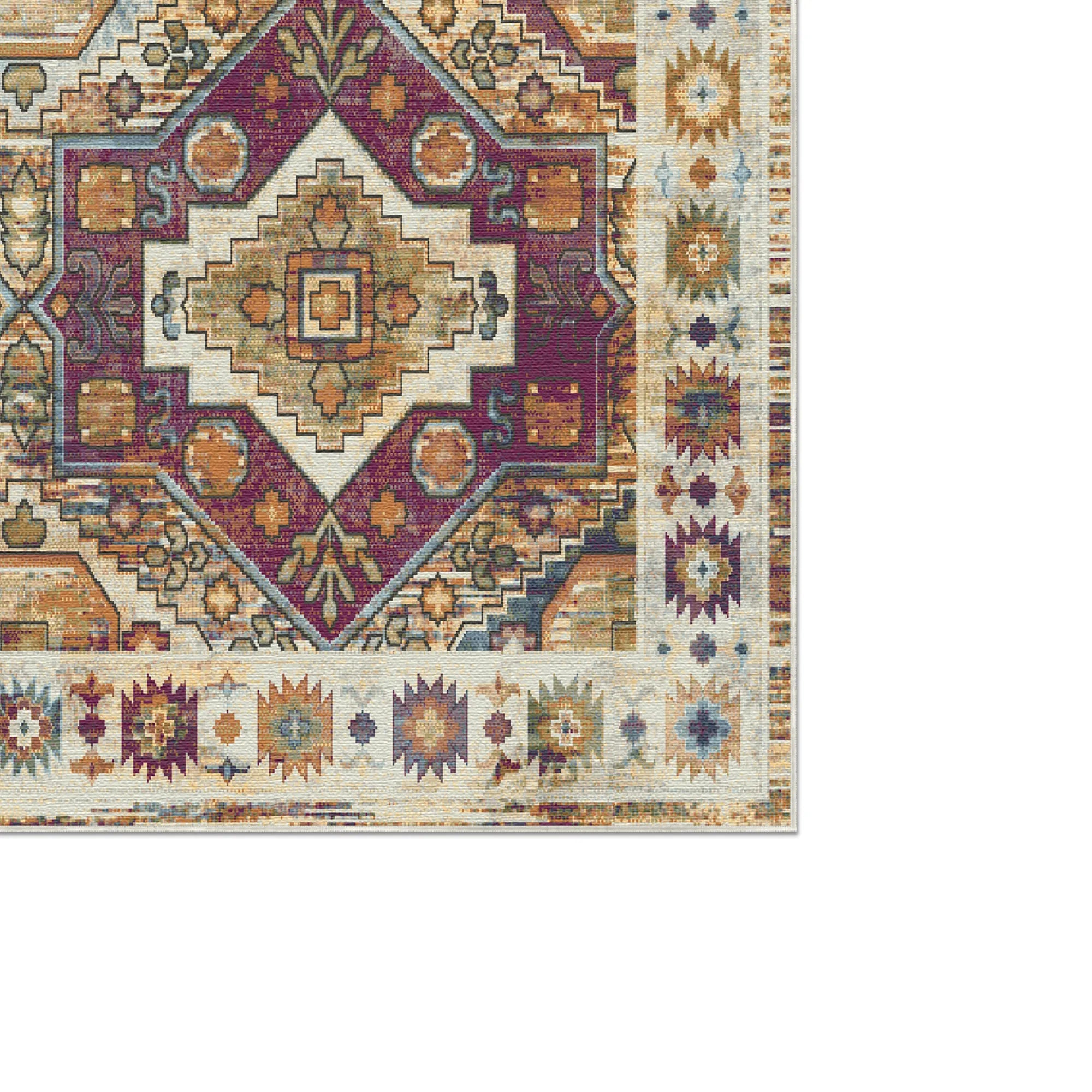 Radiant Diamond Tribal Rug