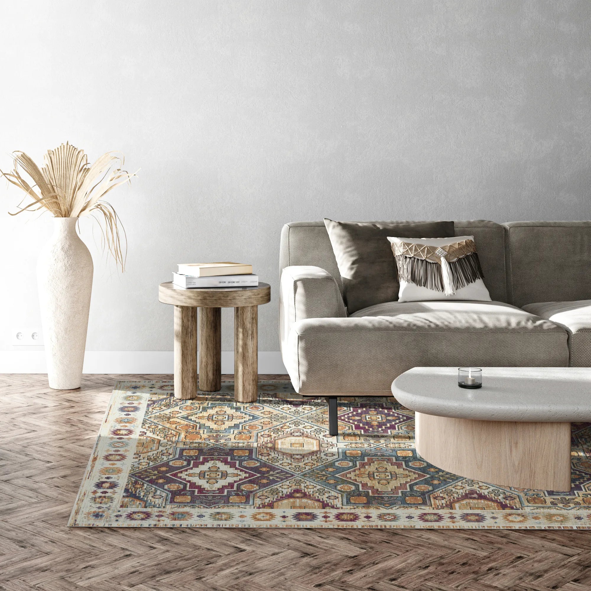 Radiant Diamond Tribal Rug