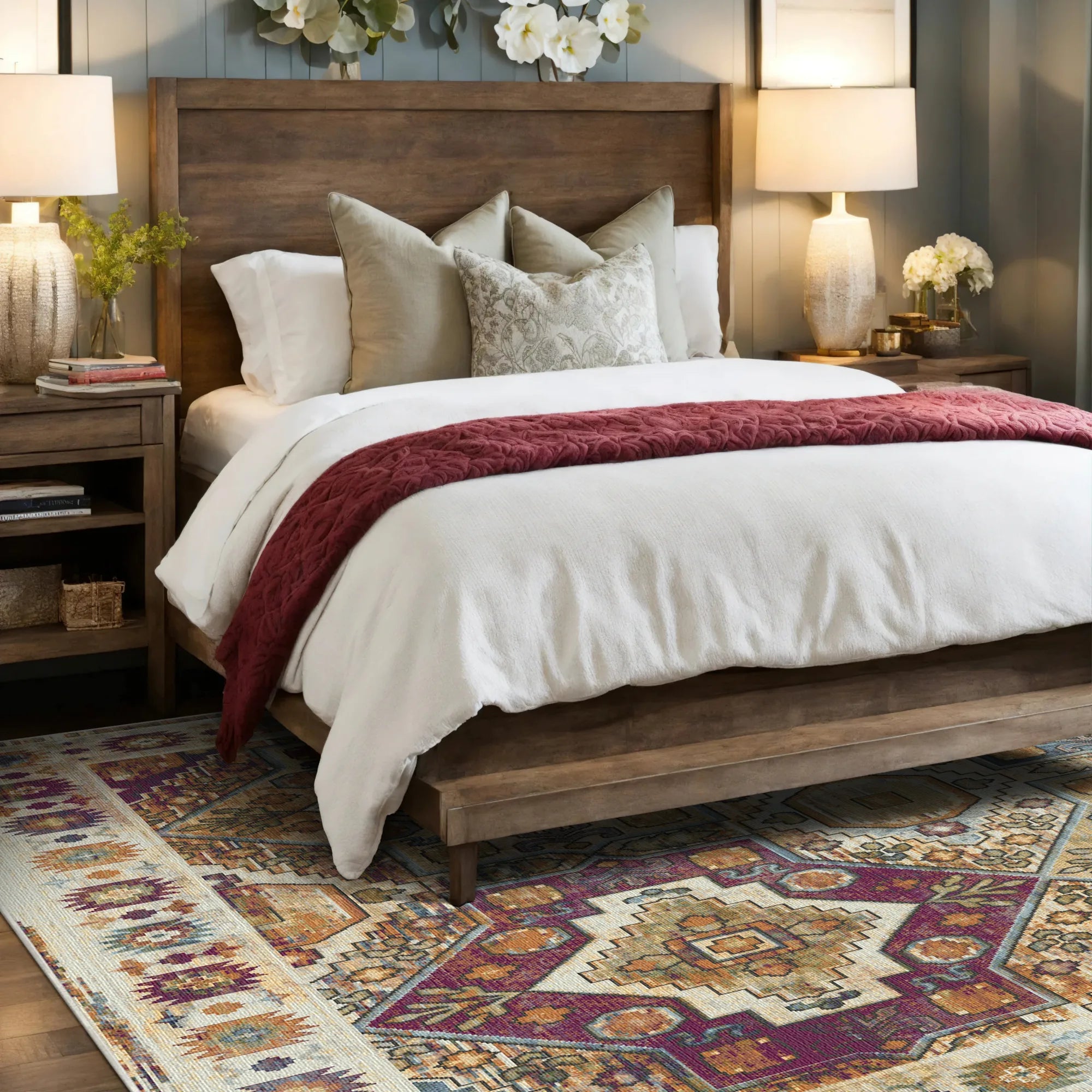 Radiant Diamond Tribal Rug