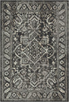 Troy Charcoal Vintage Washable Rug Anthracite