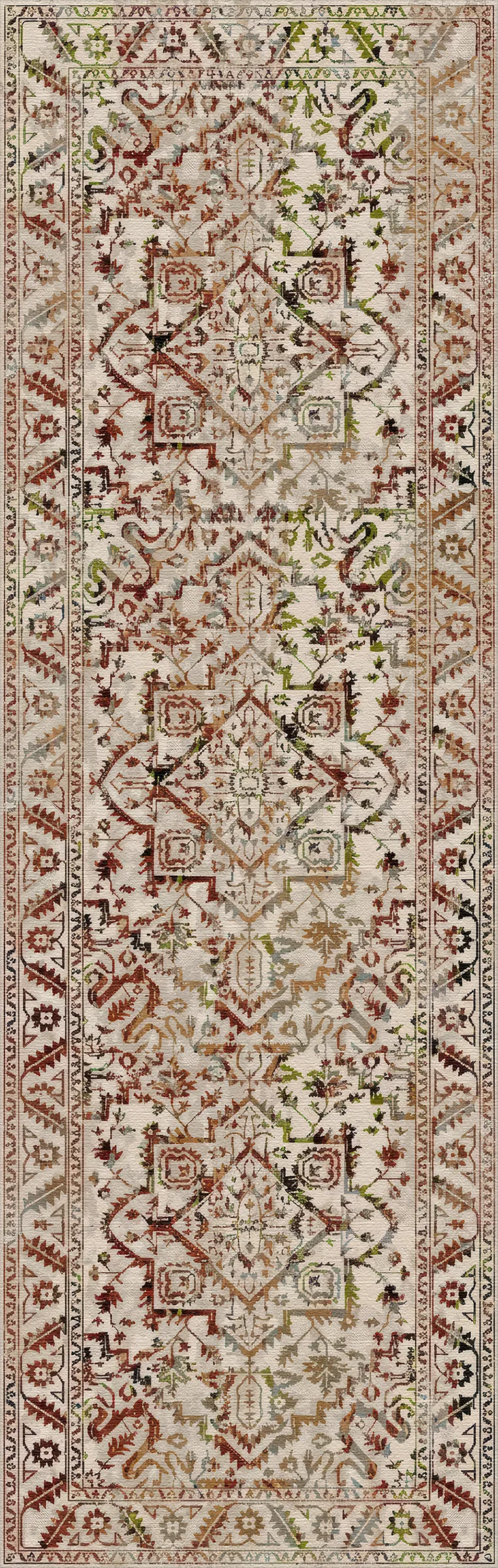 Tappeto Vintage Lavabile Ephesus Rust
