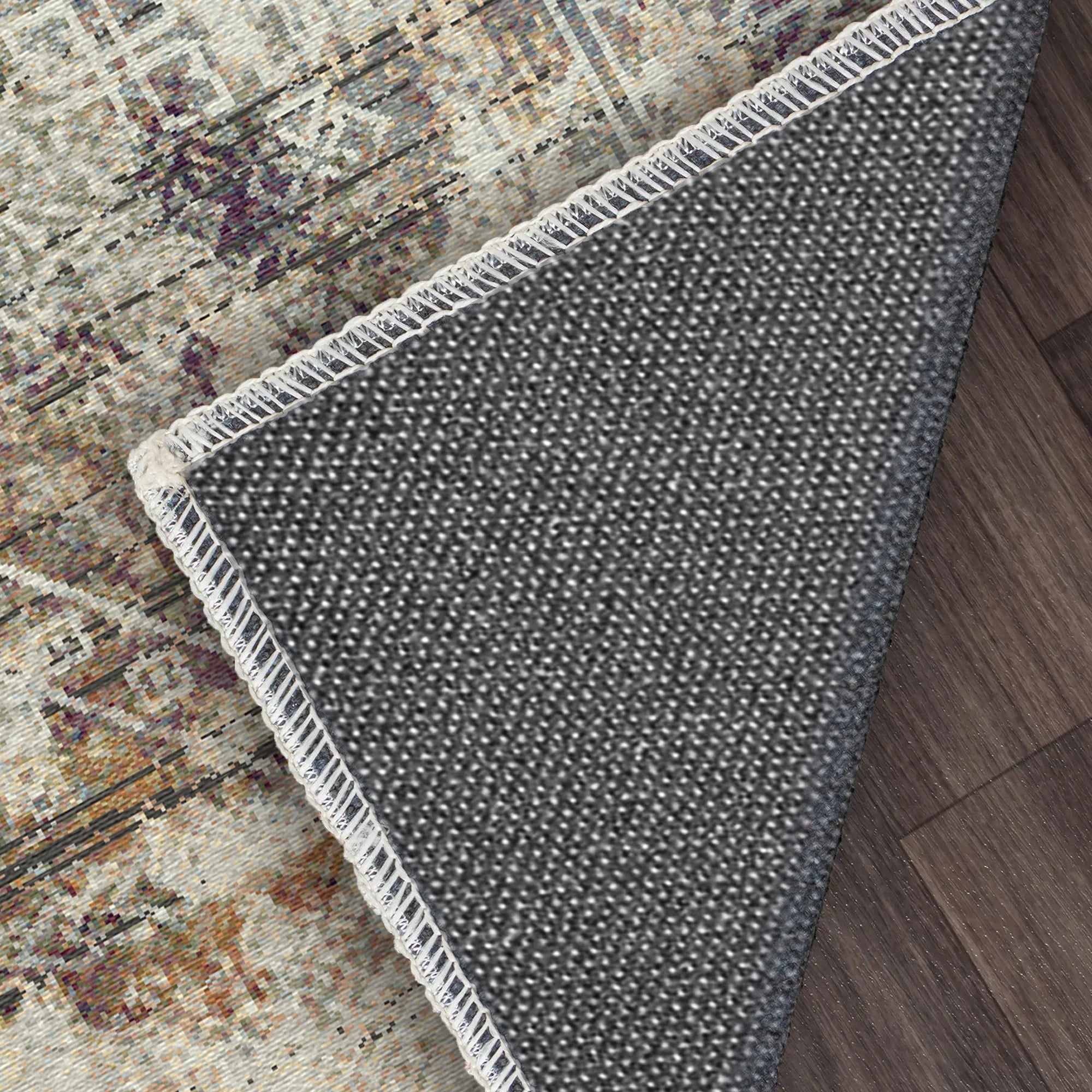 Ivory Mirage Erased Tribal Rug