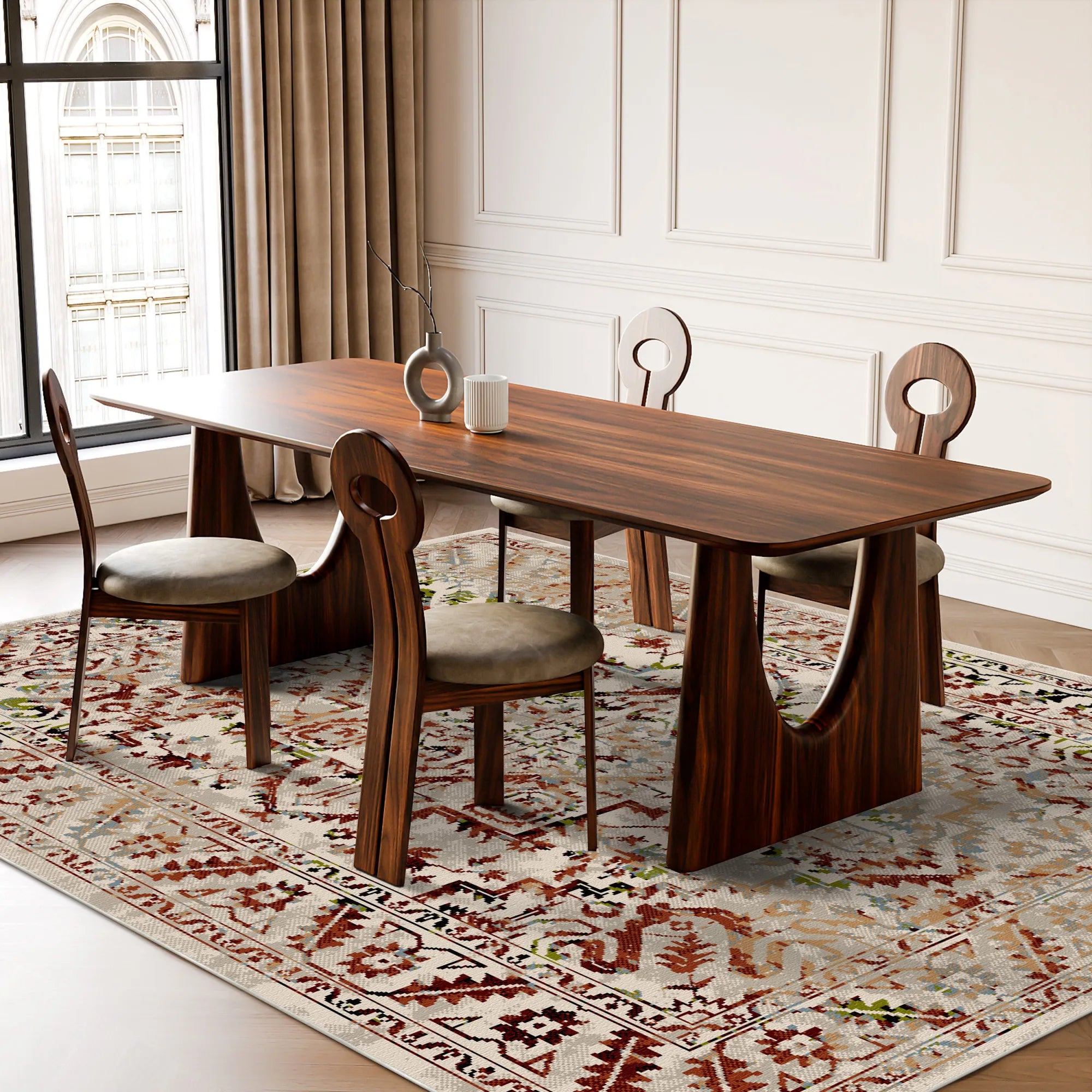 Tappeto Vintage Lavabile Ephesus Rust