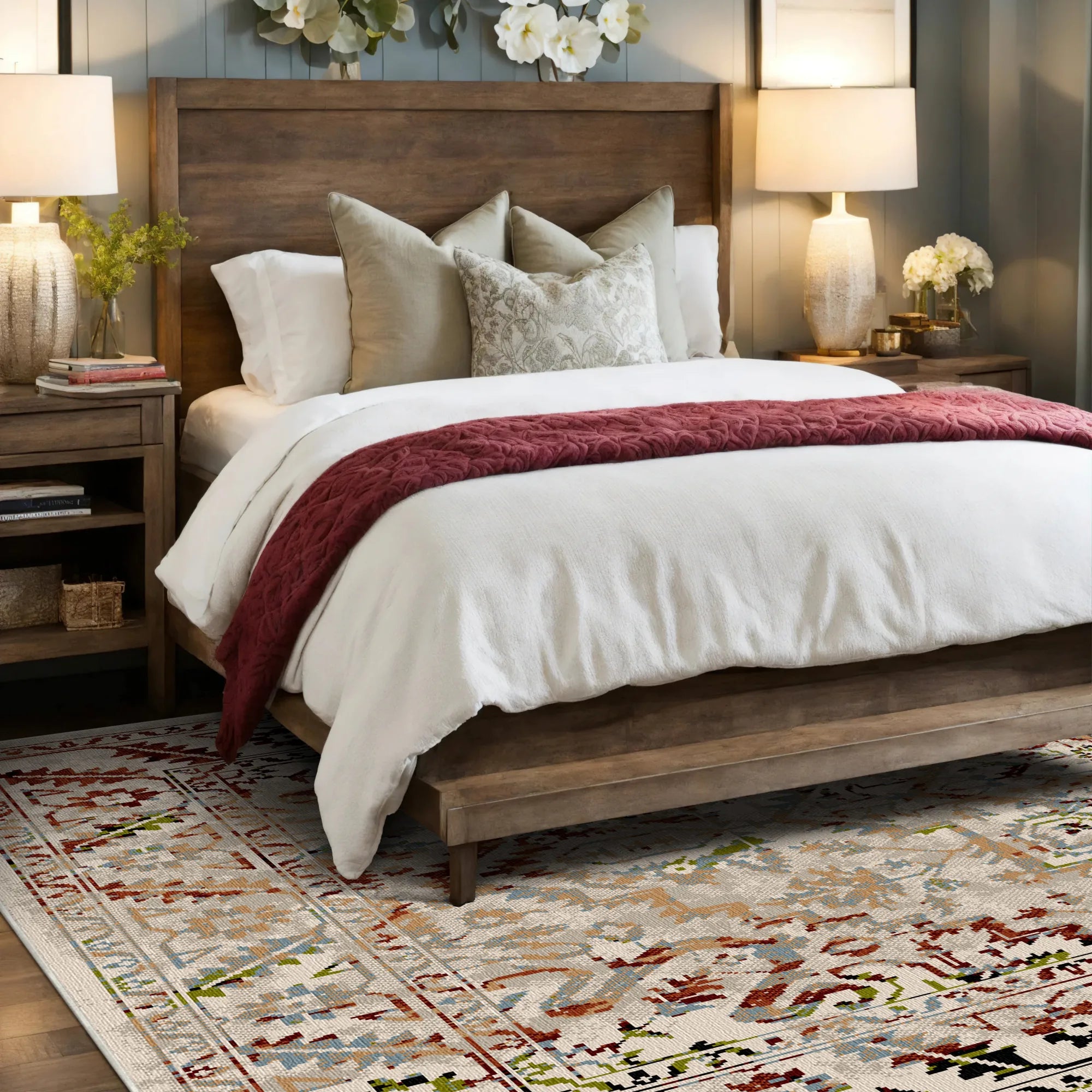 Tappeto Vintage Lavabile Ephesus Rust