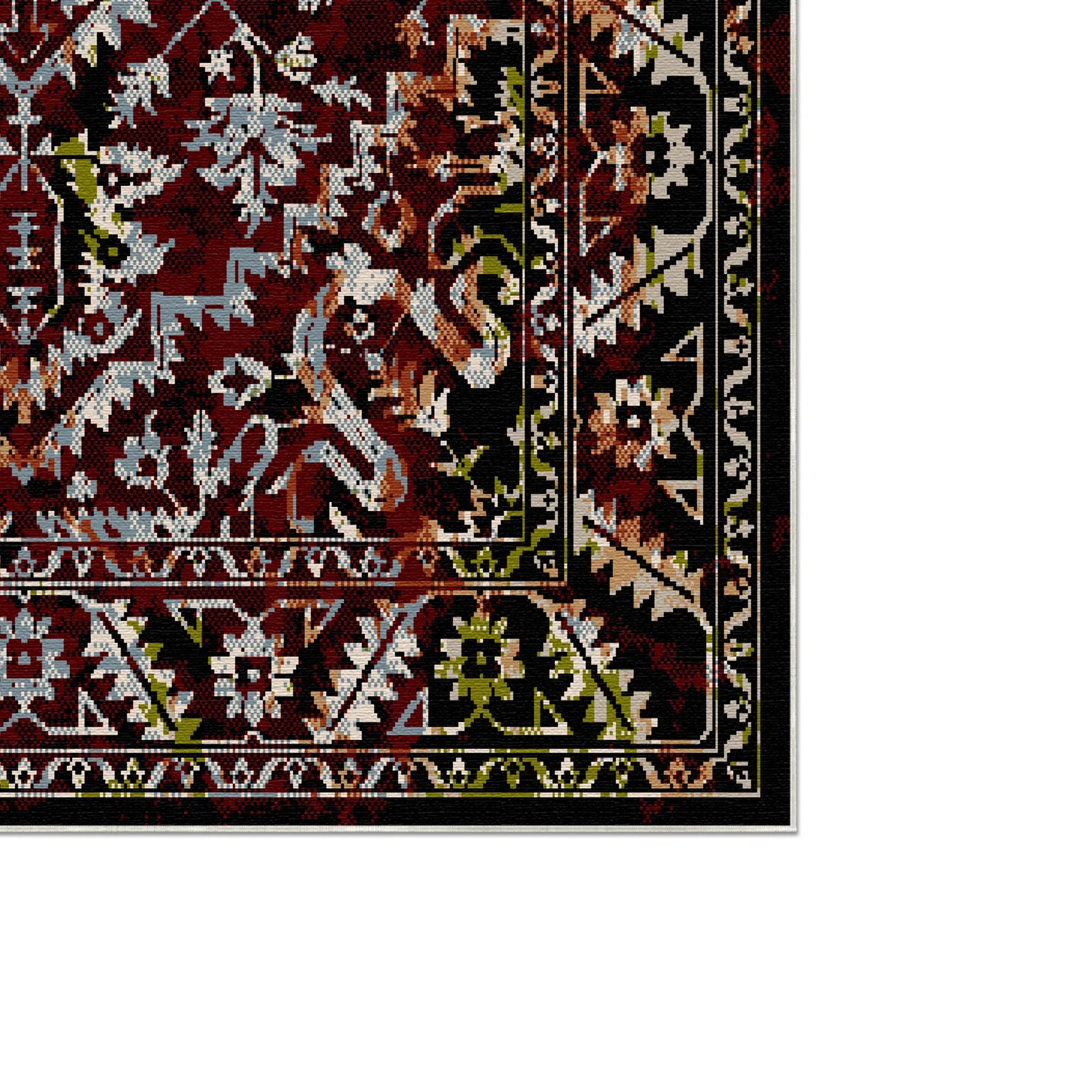 Sparta Garnet Vintage Washable Rug