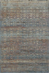 Indigo Mosaic Erased Tile Rug Indigo