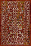 Pompeii Rust Vintage Washable Rug Rust