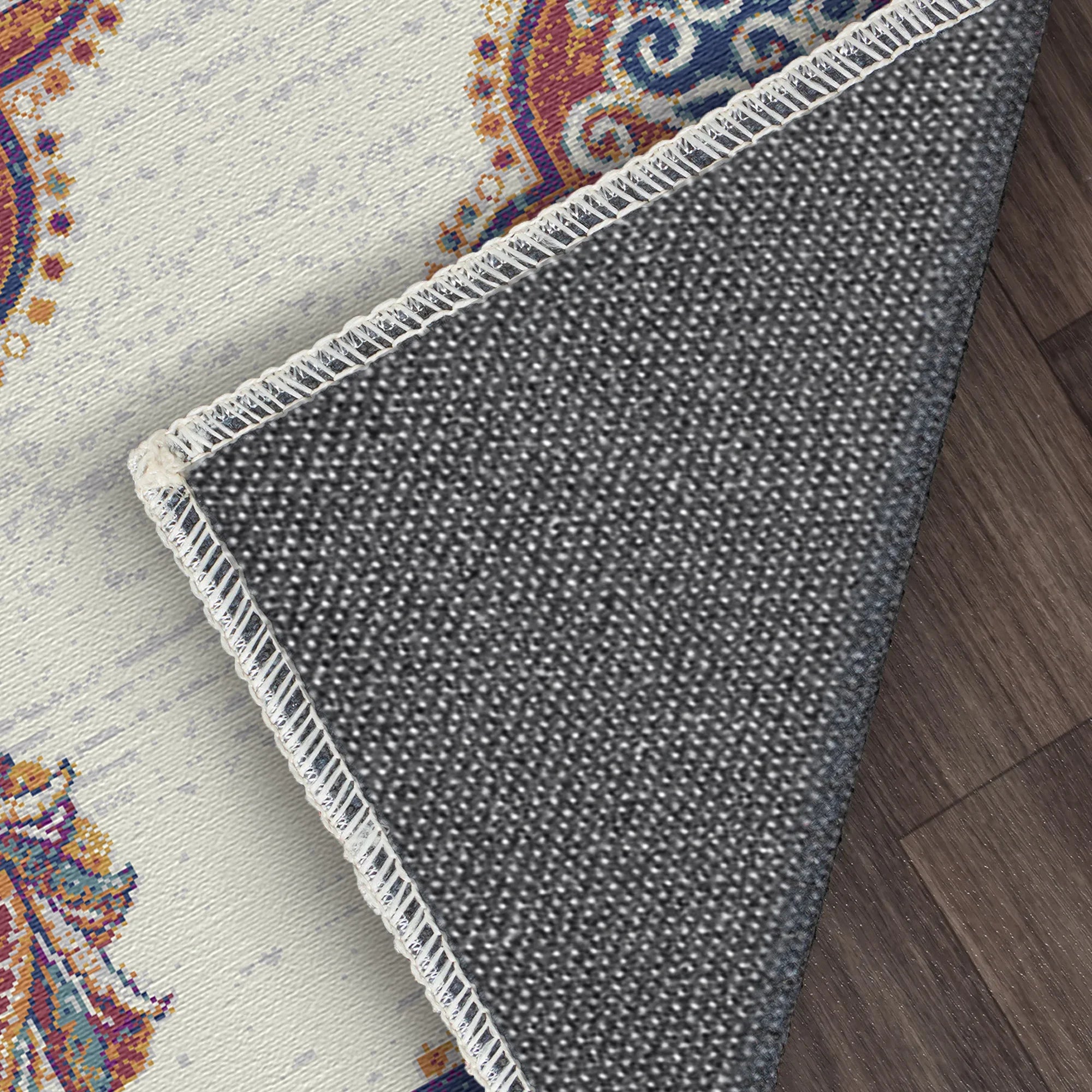 Lapis Scrollwork Medallion Rug