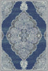 Slate Scrollwork Medallion Rug 
