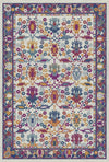 Vibrant Flora Lattice Botanical Rug Multi